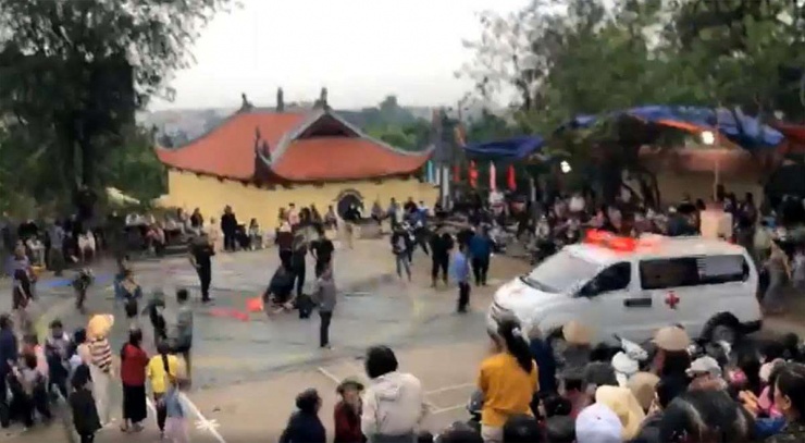 Nơi xảy ra vụ việc. Ảnh cắt từ clip.