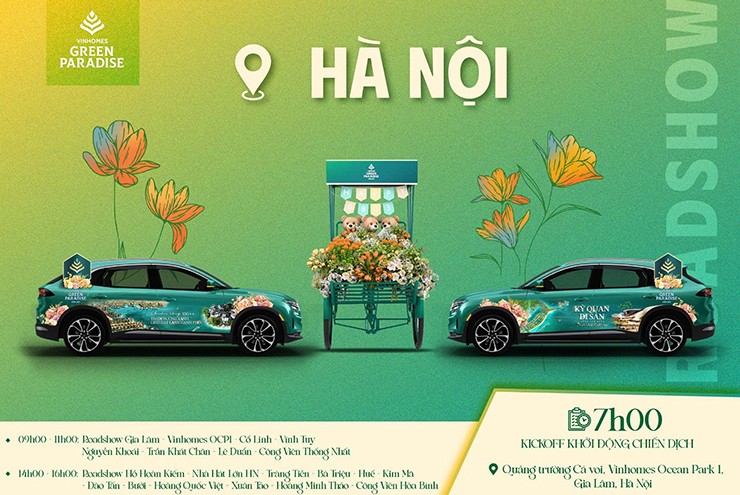 Hà Nội rực sắc xanh Vinhomes Green Paradise Cần Giờ trong ngày 8/3