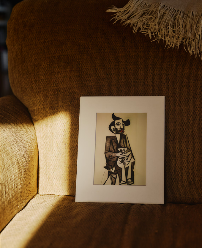 Chân dung tự họa mà Joe Ceccanti tạo ra bằng AI. Ảnh: The Guardian