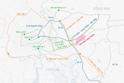 Mạng lưới giao thông kết nối TP HCM - sân bay Long Thành