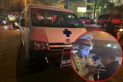 Hà Nội: Tài xế xe biển xanh phục vụ nhà tang lễ vi phạm nồng độ cồn, phương tiện bị niêm phong