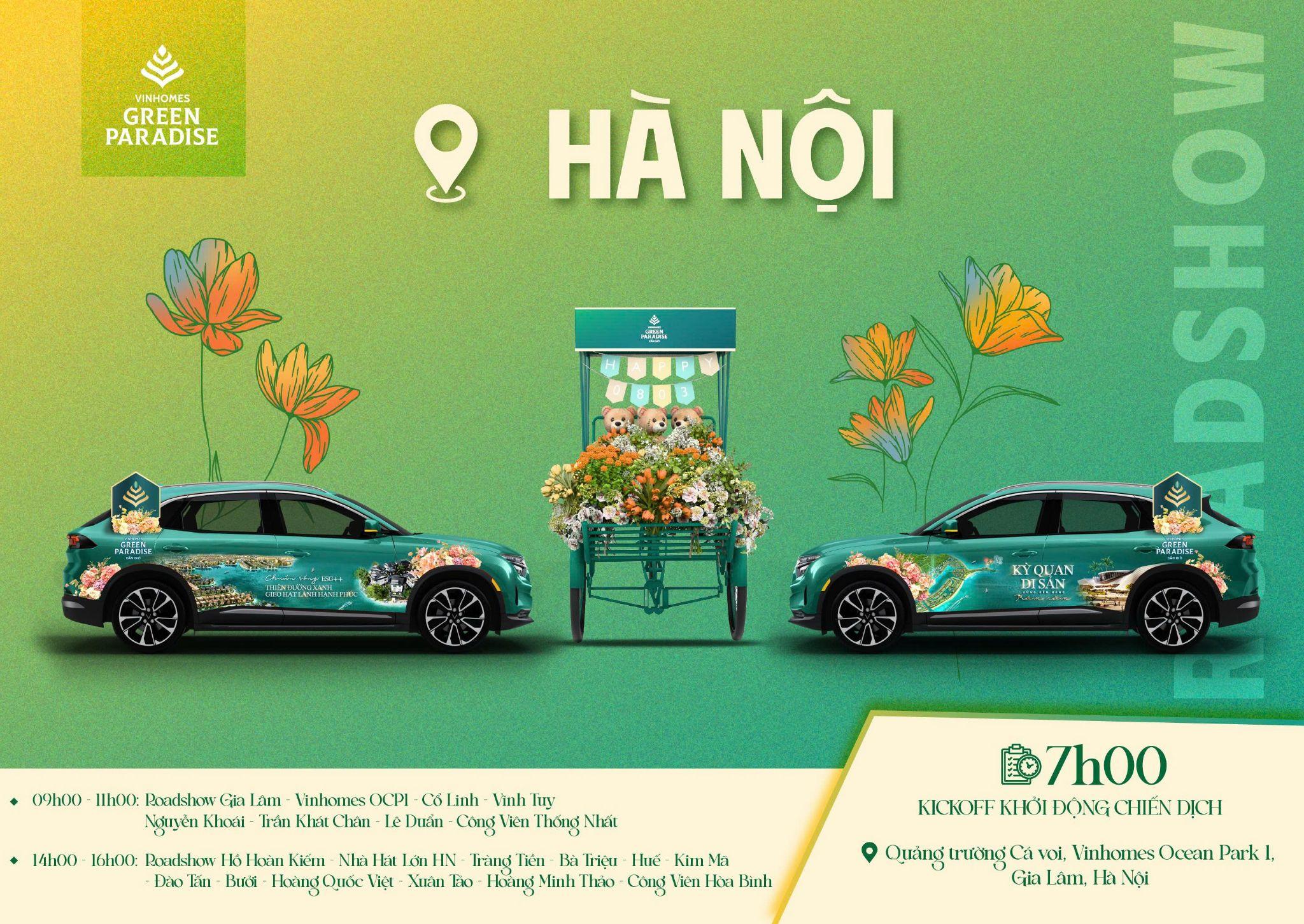 Roadshow tạo dấu ấn trên nhiều cung đường Hà Nội