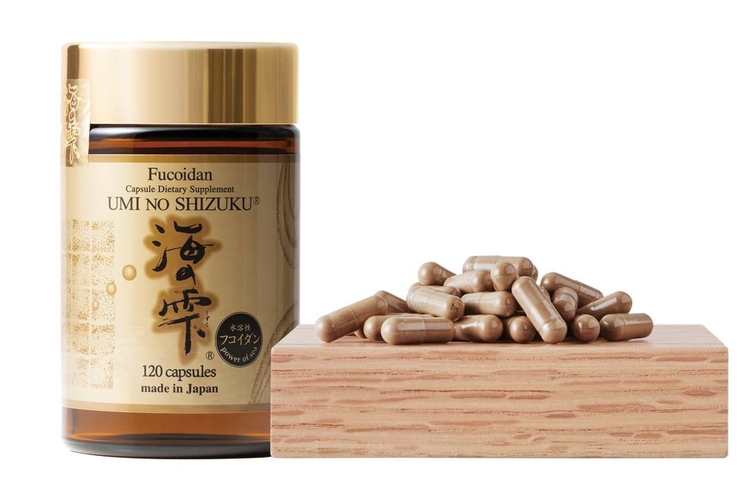 Thực phẩm bảo vệ sức khỏe Fucoidan Umi No Shizuku dạng viên.