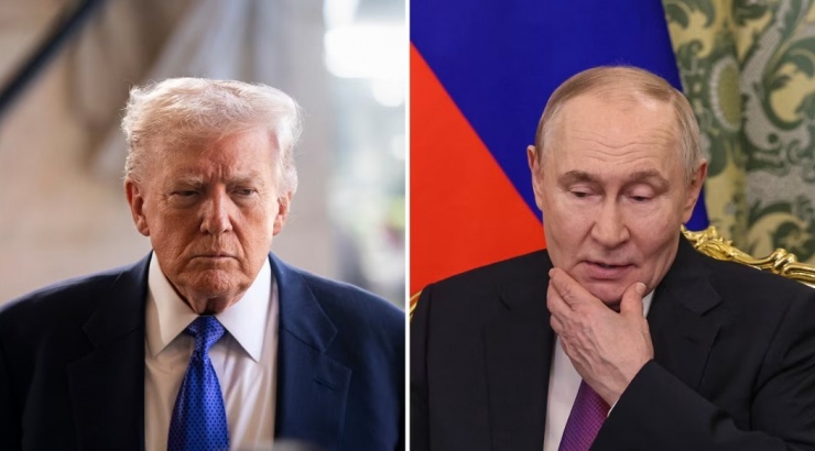 Tổng thống Mỹ Donald Trump ngày 9/3 đã có cuộc điện đàm với Tổng thống Nga Vladimir Putin. Ảnh: Getty