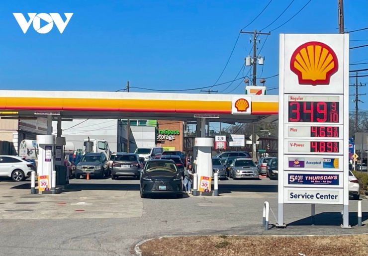 Giá bán lẻ dầu tại Mỹ ở mức 3,49 USD một gallon trong ngày 9/3