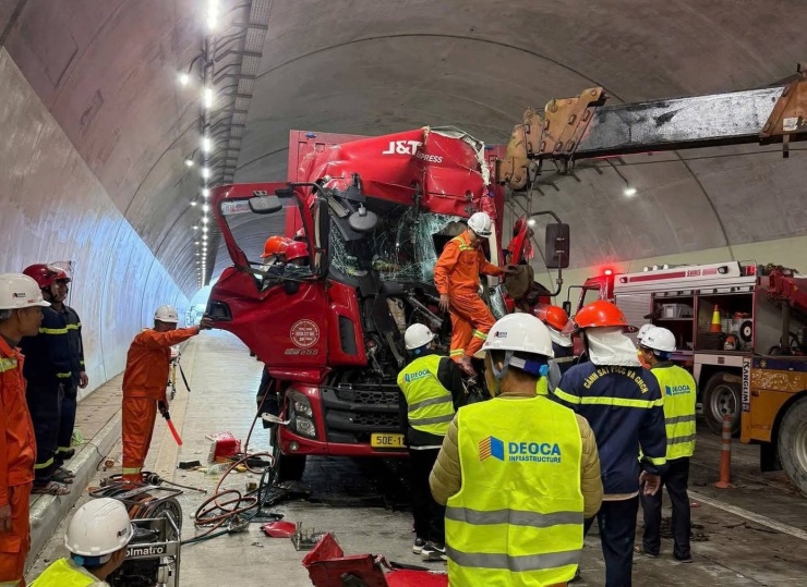 Hiện trường vụ tai nạn.