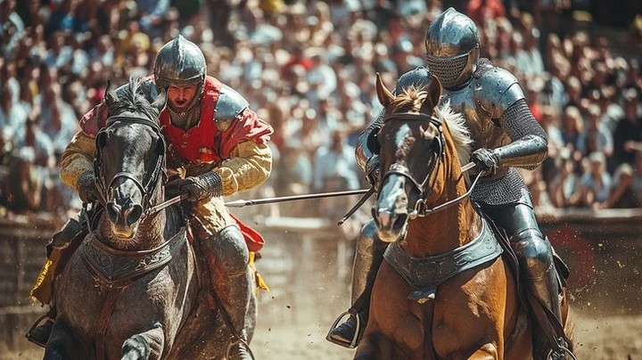 Đi làn trái, hiệp sĩ dễ dàng dùng tay phải phòng thủ và tấn công kẻ địch. (Ảnh: StockCake)