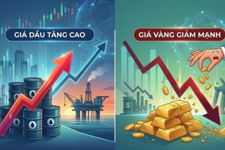 Nguyên nhân giá xăng dầu "ngược chiều" giá vàng giữa xung đột Trung Đông?