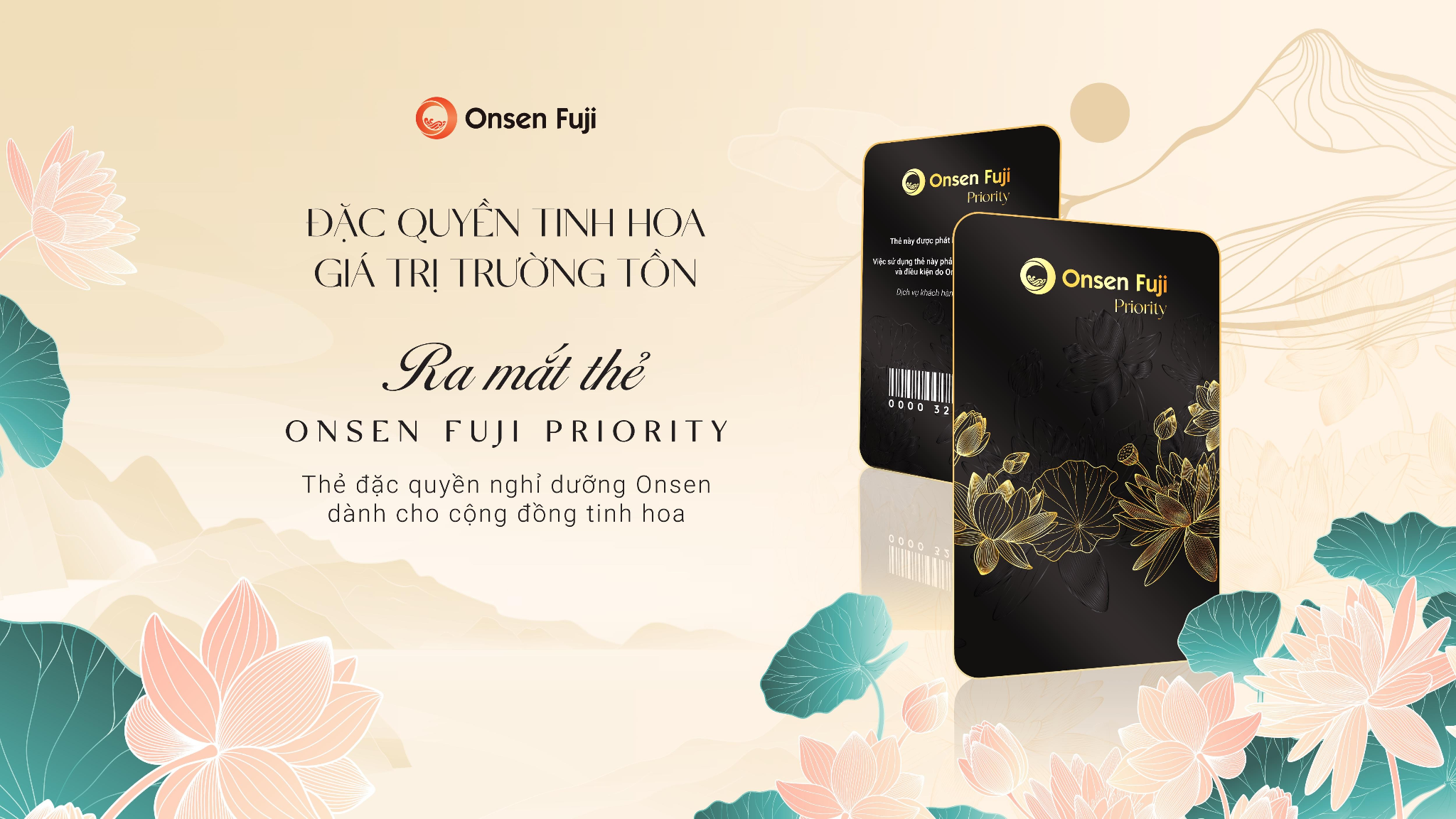 Onsen Fuji Priority: Tấm thẻ quyền lực mở khóa chuẩn sống thượng lưu của cộng đồng tinh hoa