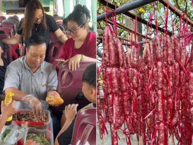 Gia đình 45 người đi du xuân, mang theo 20 con vịt, gà, 30kg lạp xưởng