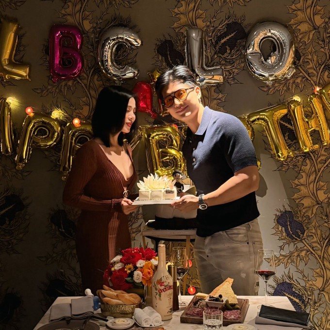 Lệ Quyên mừng sinh nhật Lâm Bảo Châu.