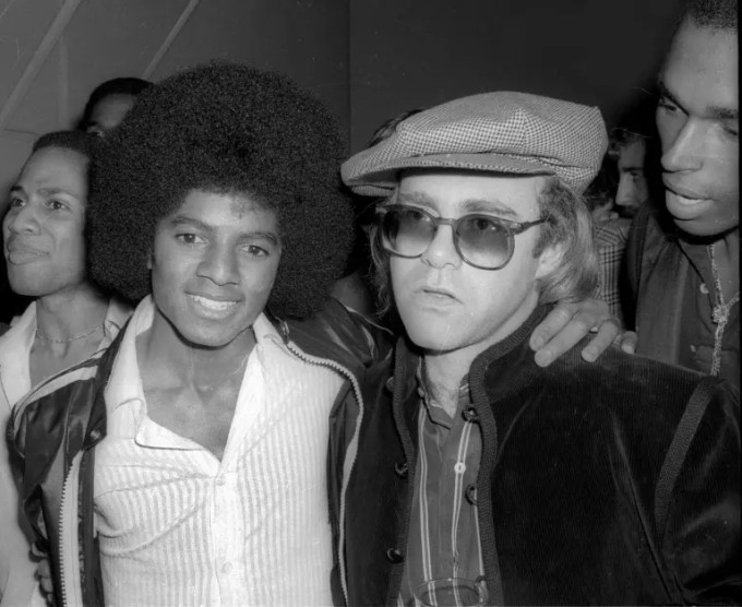 Michael Jackson và Elton John năm 1978. Ảnh: Adam Scull
