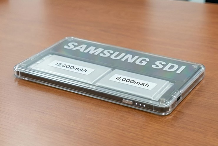 Cách bố trí pin Si/C 20.000 mAh của Samsung.