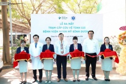 Bệnh viện Hoàn Mỹ Bình Dương ra mắt trạm cấp cứu vệ tinh 115