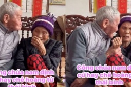 Clip cụ bà 90 tuổi ngúng nguẩy khi chồng đòi thơm khiến dân mạng 'tan chảy'