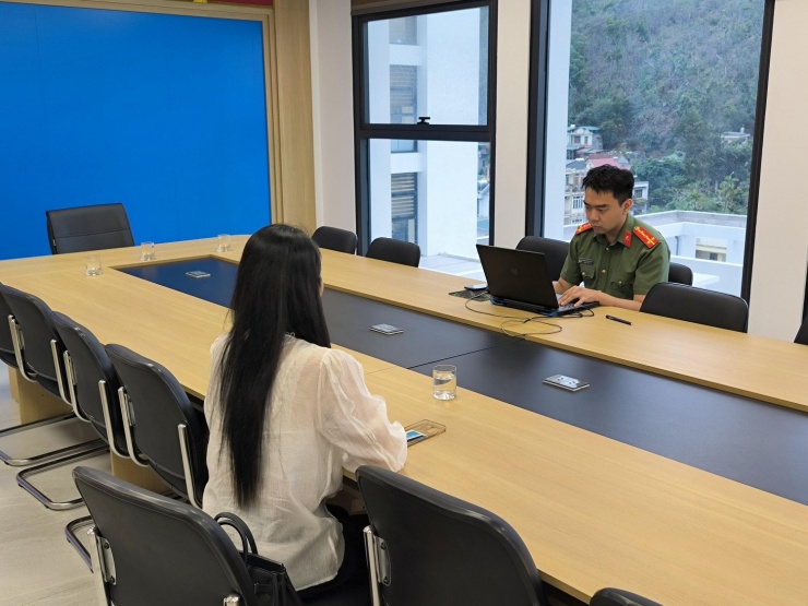 Chủ tài khoản Facebook đăng tải nội dung sai sự thật tại cơ quan Công an. Ảnh: Cơ quan Công an.