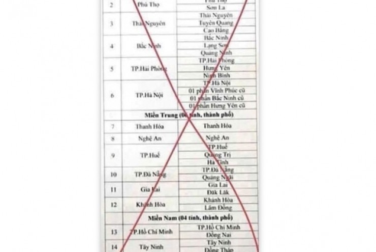 Đăng tin sáp nhập còn 16 tỉnh để 'câu view', thanh niên bị công an mời lên làm việc