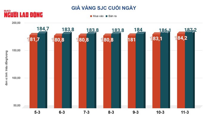Giá vàng hôm nay, 12-3: Đảo chiều đi xuống - 2