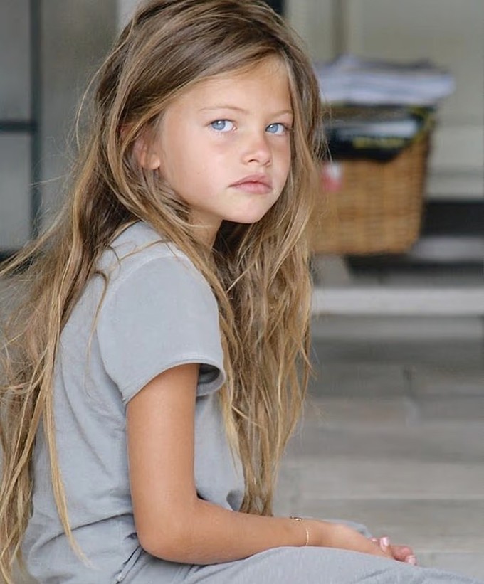Thylane Blondeau khi 6 tuổi được mệnh danh là 'cô bé đẹp nhất thế giới'. Ảnh: Instagram