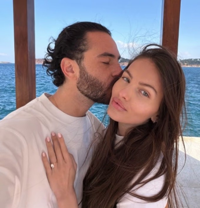 Thylane Blondeau và vị hôn phu. Ảnh: Instagram