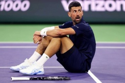 Djokovic cay đắng ở Indian Wells, cố thắng 1 điểm nhưng thua cả trận