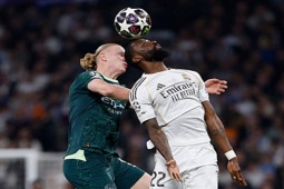 Haaland không cựa quậy nổi trước Real Madrid, thống kê gây choáng váng