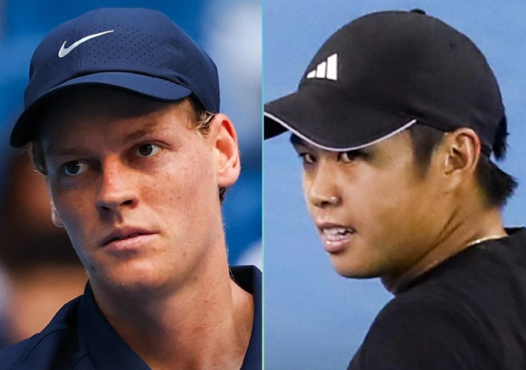 Sinner (bên trái) sẽ chơi trận đấu với đối thủ có phong độ cao là Learner Tien (bên phải)