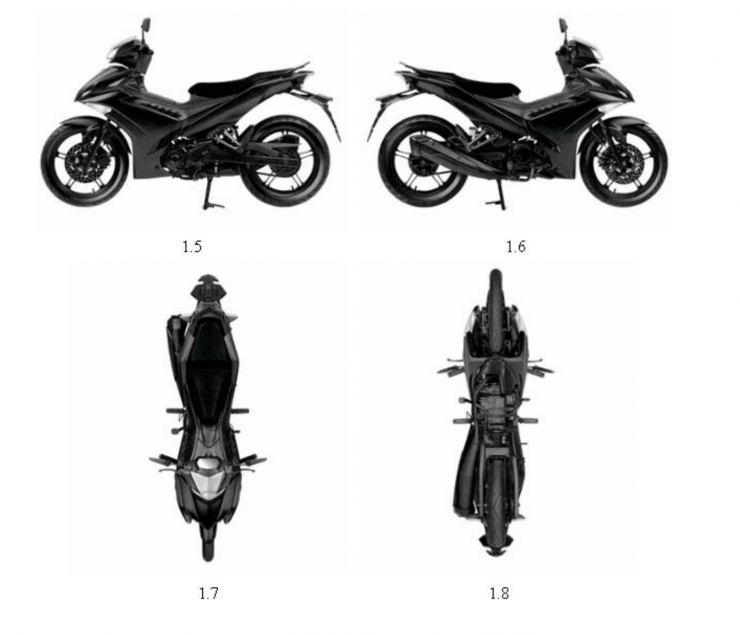 Hình ảnh mẫu xe máy mới của Honda trong Công báo sở hữu công nghiệp số 455 tháng 2/ 2026.