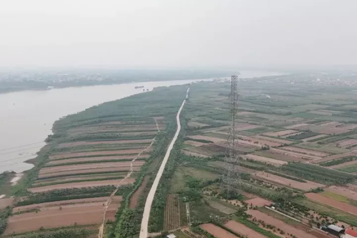 Cận cảnh khu vực xây dựng sân golf hơn 1,5 tỷ đô tại Hưng Yên