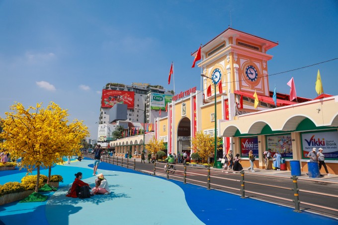 Chợ Bến Thành dịp Tết, tháng 2/2026. Ảnh: Quỳnh Trần