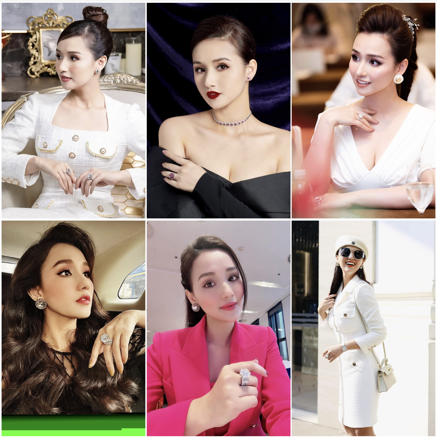 Lã Thanh Huyền sở hữu nhiều trang sức kim cương.