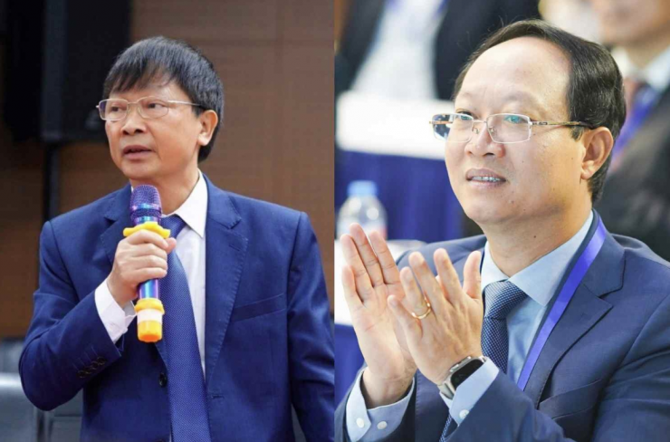 Ông Nguyễn Hữu Tới (trái) và ông Dương Văn Mậu (phải) là những cựu lãnh đạo của Vinaconex.&nbsp;