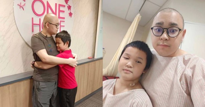 Anh Leong Jun Hao và con trai Leong Kun Xuan. Ảnh: Mothership