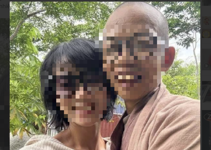 Hình ảnh được cho là cô Tym và ông Trần Minh Thành