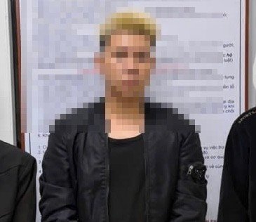 Nguyễn Đức Vinh tại cơ quan công an. Ảnh: M.H.