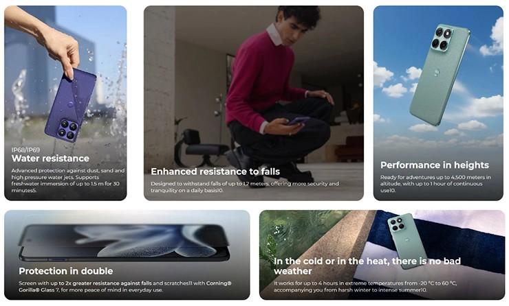 Các tính năng chính trên&nbsp;Motorola Edge 70 Fusion+.