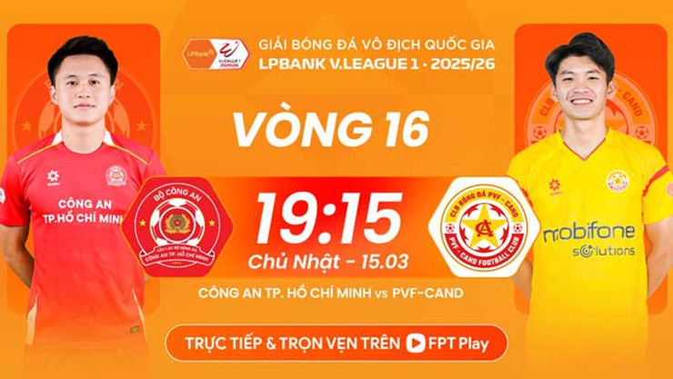 Trực tiếp bóng đá Công an TP.HCM - PVF-CAND: Thay tướng có đổi vận? (V-League) - 1