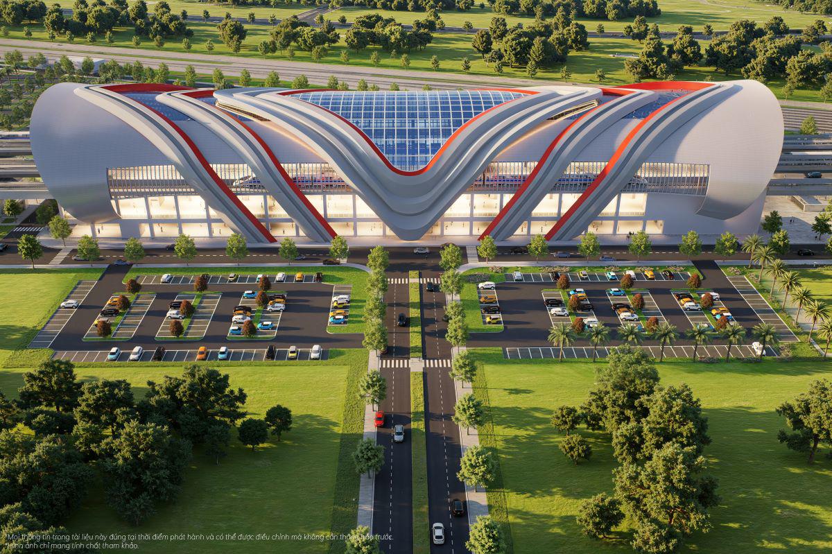 Ga depot Bến Thnh - Cần Giờ nằm trong lòng Vinhomes Green Paradise, kết nối với trung tâm TP.HCM chỉ trong 13 phút di chuyển