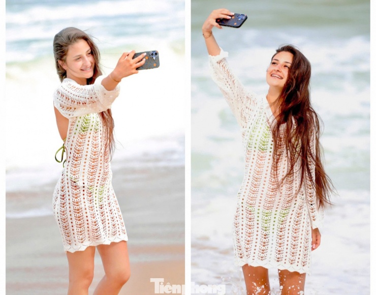 Cảnh tượng chim bồ câu níu chân du khách ở bãi biển Nha Trang - 8