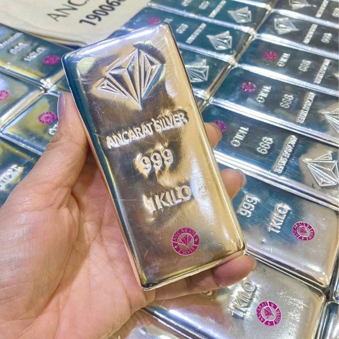 Giá bạc trong nước thấp nhất 2 tuần qua