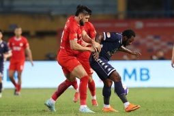 Video bóng đá Thể Công Viettel - Hải Phòng: Xà ngang rung chuyển (V-League)