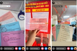 Mạng xã hội rộn ràng không khí ngày bầu cử