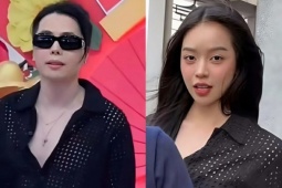 Thanh Thủy gây chú ý khi mặc áo cặp với Trịnh Thăng Bình