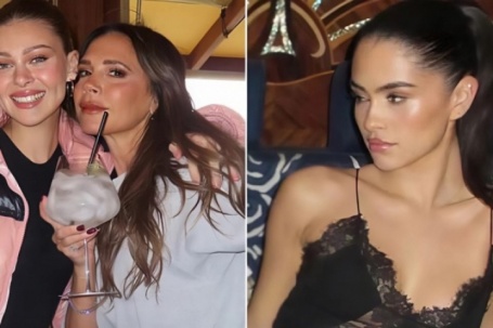 Bạn gái Romeo công khai  ' nịnh '  Victoria Beckham