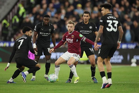 Video bóng đá West Ham - Man City: Cú sảy chân đầy gay go (Ngoại hạng Anh)