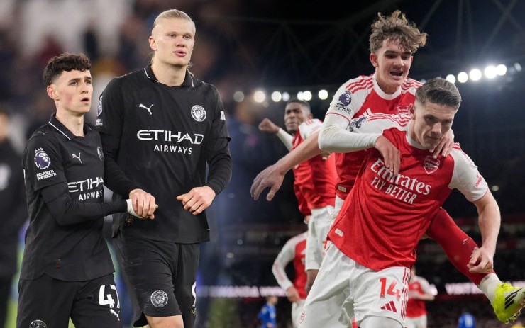 Man City bất lực nhìn Arsenal bỏ xa trong cuộc đua vô địch&nbsp;