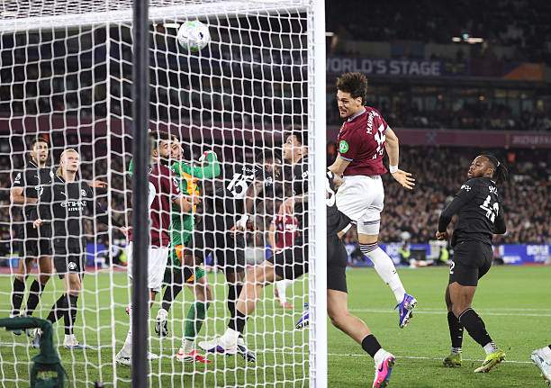 West Ham gỡ hòa 1-1 nhờ công của Mavropanos