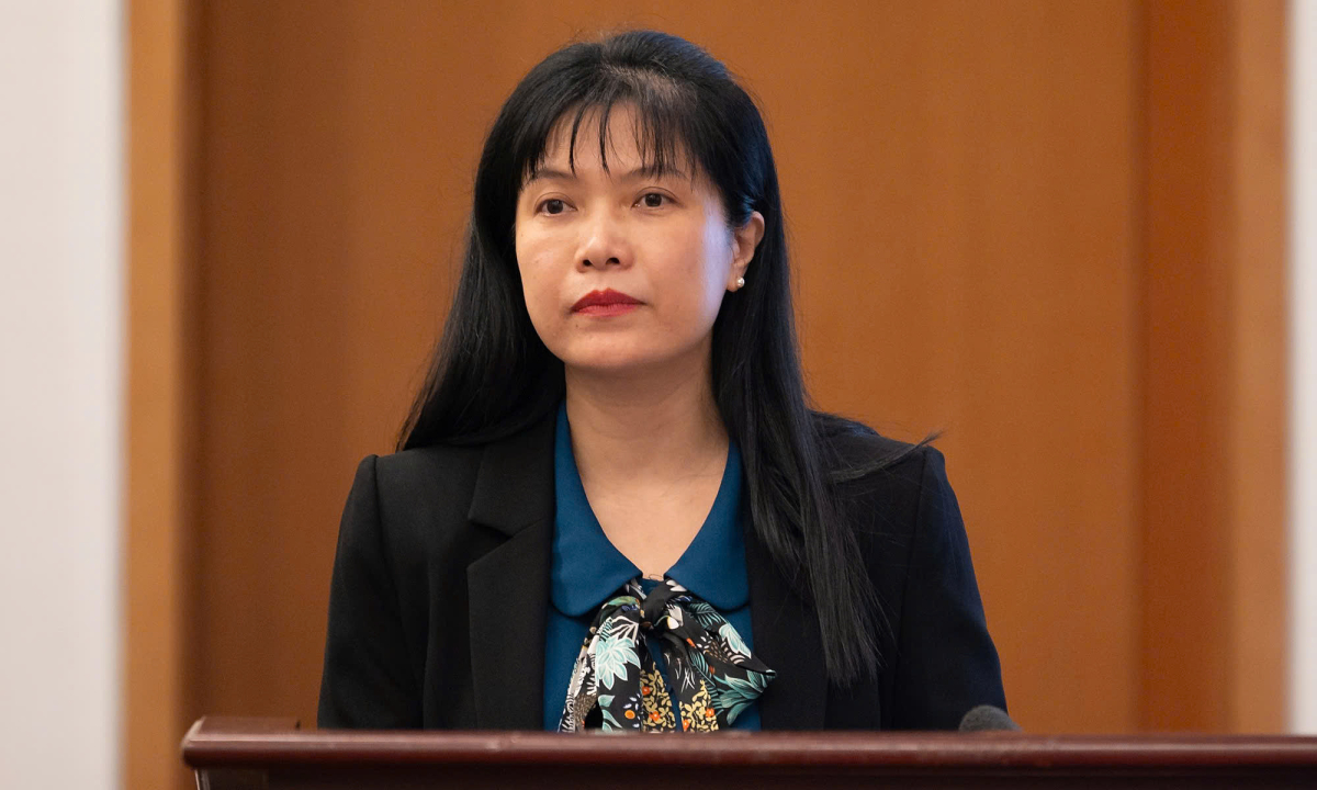 Phó chủ nhiệm Ủy ban Công tác đại biểu Tạ Thị Yên. Ảnh: Hoàng Phong