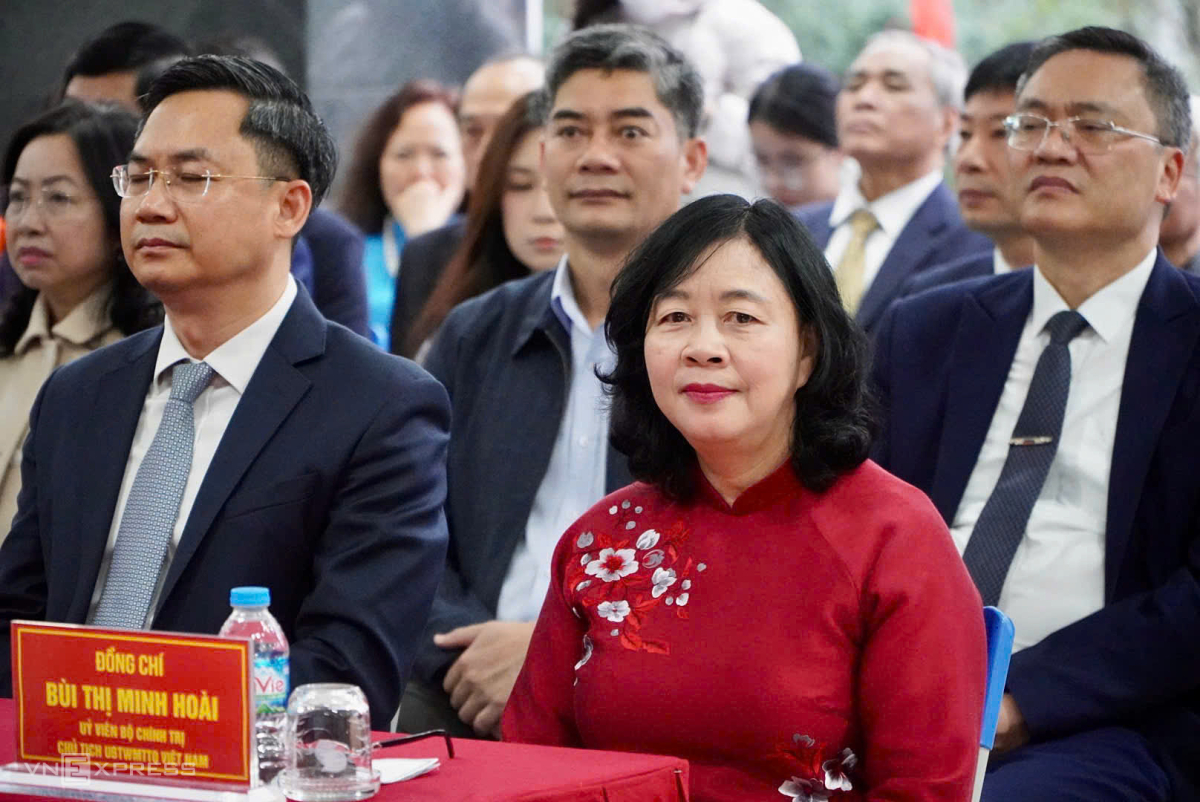 Bí thư Trung ương Đảng, Chủ tịch Ủy ban Trung ương Mặt trận Tổ quốc Bùi Thị Minh Hoài. Ảnh:&nbsp;Võ Hải