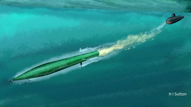 Siêu ngư lôi Hoot phóng từ tàu ngầm sẽ là cơn ác mộng đối với bất cứ tàu chiến, tàu hàng cỡ lớn nào. Minh họa: Forbes.